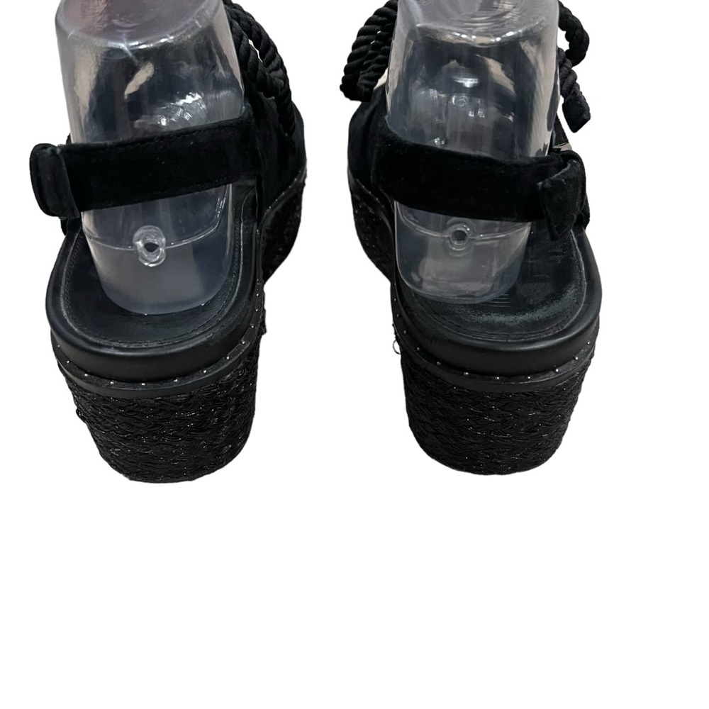 Fitflop Black Rope-Accent Platform Wedges - Picture 5 of 12